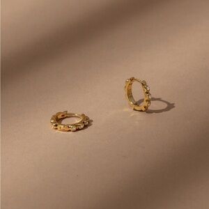 Uncommon James Vermeil Diamond Pavé Huggies